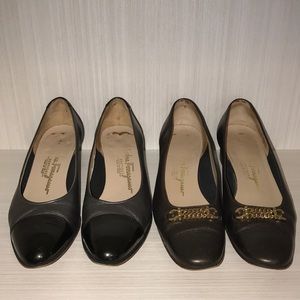 Salvatore Ferragamo Vintage Authentic 2 pairs 6.5